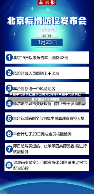 陕西本轮疫情已至少出现3代传播/陕西本轮疫情已至少出现3代传播者