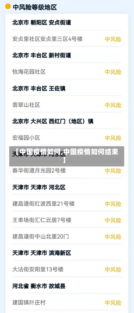 【中国疫情如何,中国疫情如何结束】