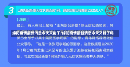 绵阳疫情最新消息今天又封了/绵阳疫情最新消息今天又封了吗