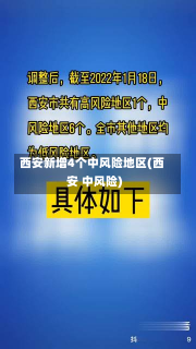 西安新增4个中风险地区(西安 中风险)