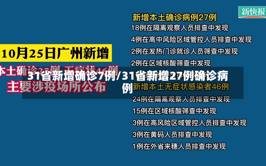 31省新增确诊7例/31省新增27例确诊病例