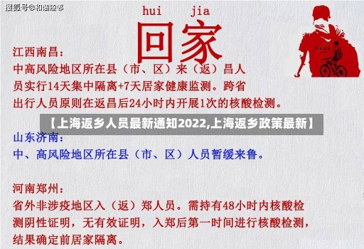 【上海返乡人员最新通知2022,上海返乡政策最新】