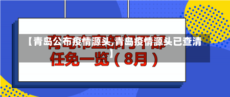 【青岛公布疫情源头,青岛疫情源头已查清】