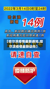 【哈尔滨疫情最新通知,哈尔滨疫情最新动向】