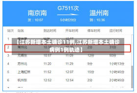 【江苏新增本土确诊11例,江苏新增本土确诊病例1例轨迹】