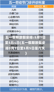 五一假期放假安排:5月1日至5月5日(五一假期放假安排5月1日至5月5日是几天)