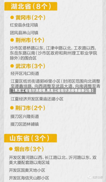 【黑龙江省哈尔滨疫情,黑龙江省哈尔滨疫情最新公告】