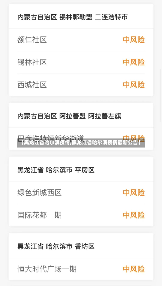【黑龙江省哈尔滨疫情,黑龙江省哈尔滨疫情最新公告】