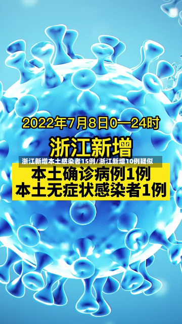 浙江新增本土感染者15例/浙江新增10例疑似