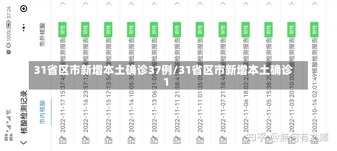 31省区市新增本土确诊37例/31省区市新增本土确诊1