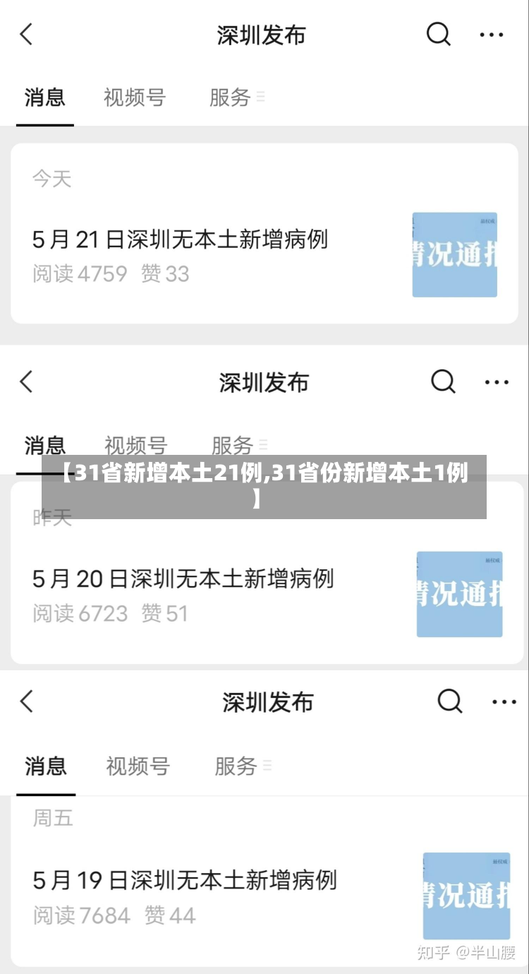 【31省新增本土21例,31省份新增本土1例】