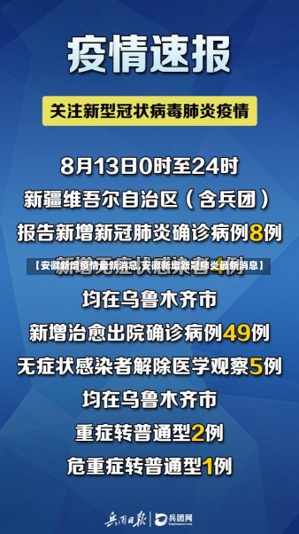 【安徽新增疫情最新消息,安徽新增新冠肺炎最新消息】