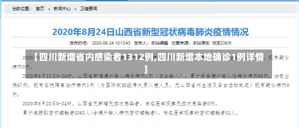 【四川新增省内感染者1312例,四川新增本地确诊1例详情】