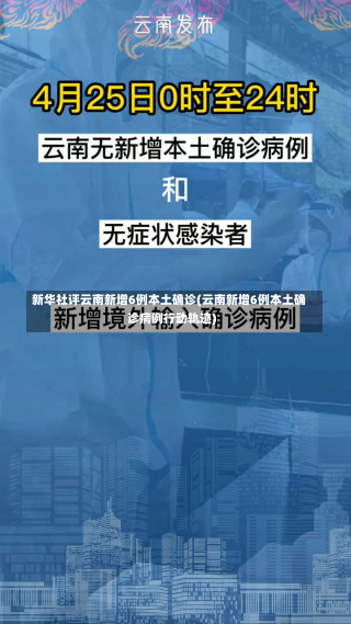 新华社评云南新增6例本土确诊(云南新增6例本土确诊病例行动轨迹)