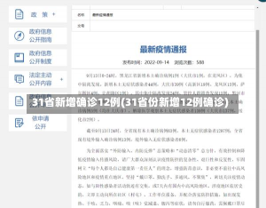 31省新增确诊12例(31省份新增12例确诊)